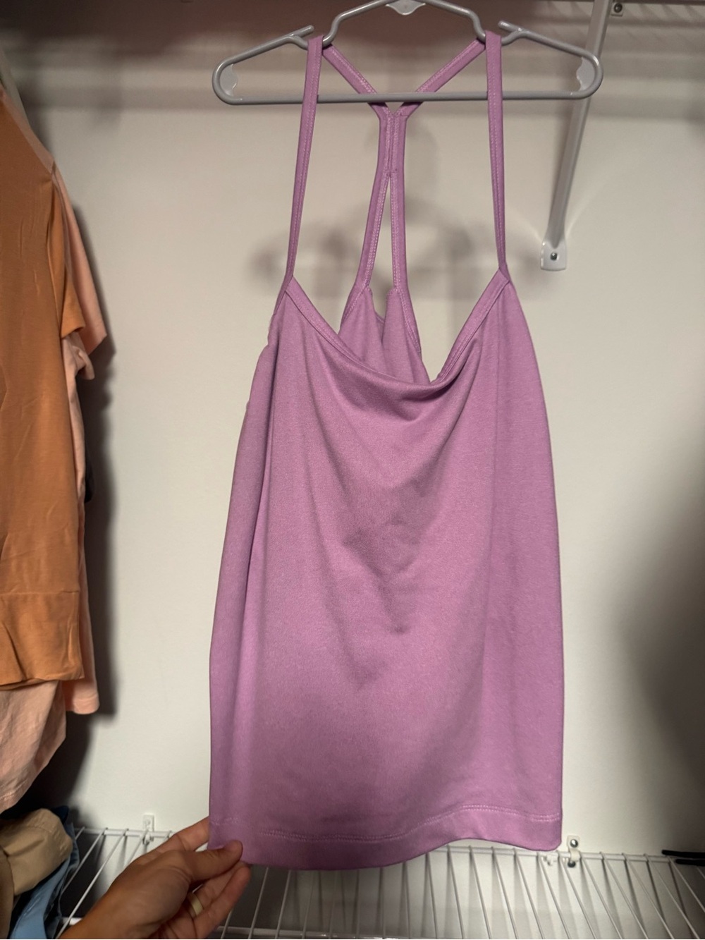 tek gear Lavender Cowl Neck Racerback Camisole